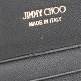 JIMMY CHOO ジミーチュウ コンパクトウォレット ブラック ゴールド金具 HANNE-NBA-0244 レディース ナッパレザー 二つ折り財布 未使用 銀蔵