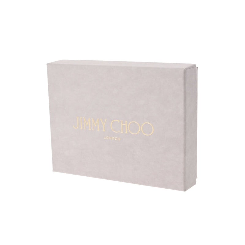 JIMMY CHOO ジミーチュウ コンパクトウォレット ブラック ゴールド金具 HANNE-NBA-0244 レディース ナッパレザー 二つ折り財布 未使用 銀蔵