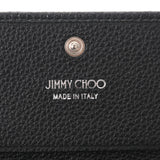 JIMMY CHOO ジミーチュウ スタースタッズ 黒 シルバー金具 NELLO-UUF-0027 レディース カーフ カードケース 未使用 銀蔵