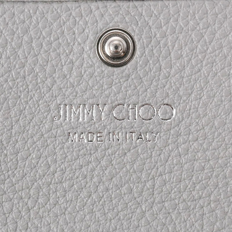 JIMMY CHOO ジミーチュウ スタースタッズ ムーンストーン/MIX シルバー金具 NELLO-UUF-0222 レディース カーフ カードケース 未使用 銀蔵