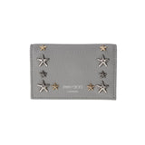 JIMMY CHOO ジミーチュウ スタースタッズ ムーンストーン/MIX シルバー金具 NELLO-UUF-0222 レディース カーフ カードケース 未使用 銀蔵