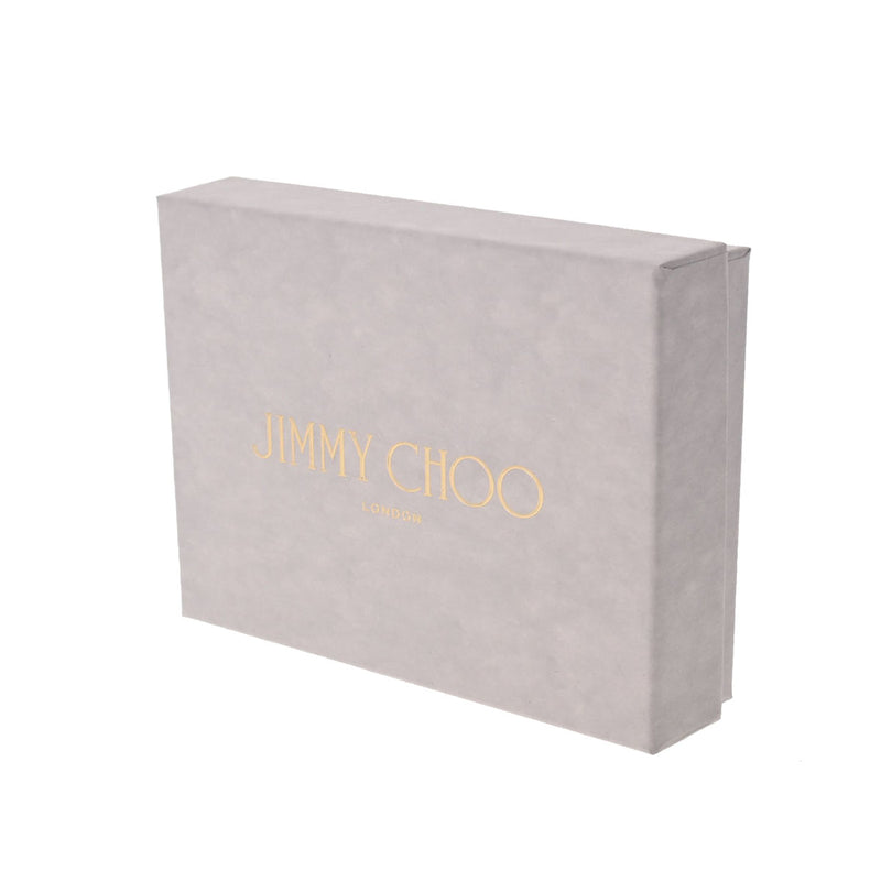 JIMMY CHOO ジミーチュウ コンパクトウォレット スタースタッズ ブラック シルバー金具 NEMO-UUF-0027 レディース カーフ 三つ折り財布 未使用 銀蔵