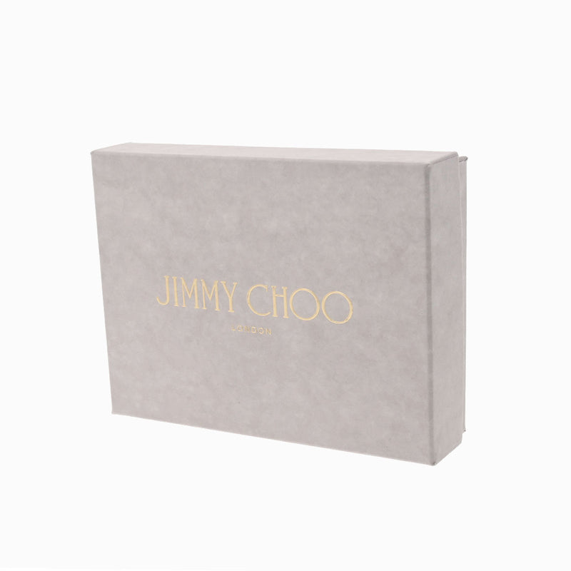 JIMMY CHOO ジミーチュウ コンパクトウォレット ピアーレ ムーンストーン シルバー/ゴールド金具 BEALE-AHQ-0257 レディース レザー 三つ折り財布 未使用 銀蔵