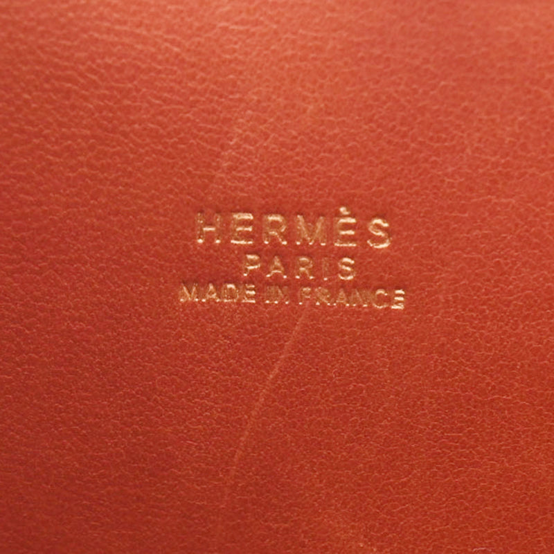 HERMES エルメス ボリード37  茶 ゴールド金具 ○W刻印(1993年頃) ユニセックス オーストリッチ ハンドバッグ ABランク 中古 銀蔵