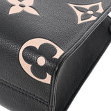 LOUIS VUITTON ルイヴィトン モノグラム アンプラント オンザゴーPM  ノワール/ベージュ M45659 レディース レザー ハンドバッグ Aランク 中古 銀蔵