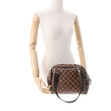 LOUIS VUITTON ルイヴィトン ダミエ リヴィントンPM ブラウン N41157 レディース ダミエキャンバス ハンドバッグ Aランク 中古 銀蔵