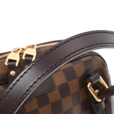LOUIS VUITTON ルイヴィトン ダミエ リヴィントンPM ブラウン N41157 レディース ダミエキャンバス ハンドバッグ Aランク 中古 銀蔵