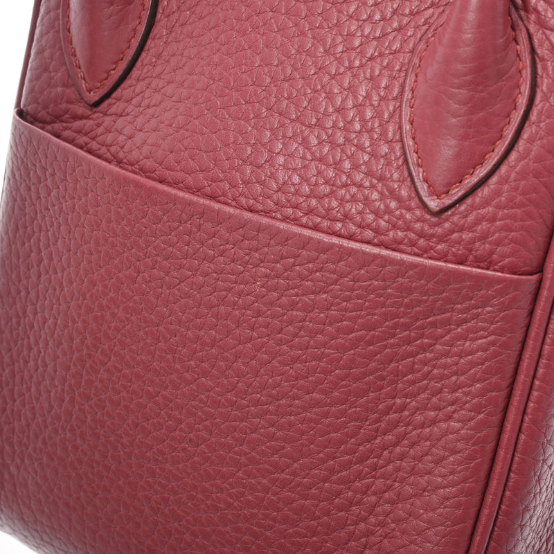 HERMES エルメス リンディ26 ローズウッド パラジウム金具 □O刻印(2011年頃) レディース トリヨンクレマンス ハンドバッグ Bランク 中古 銀蔵