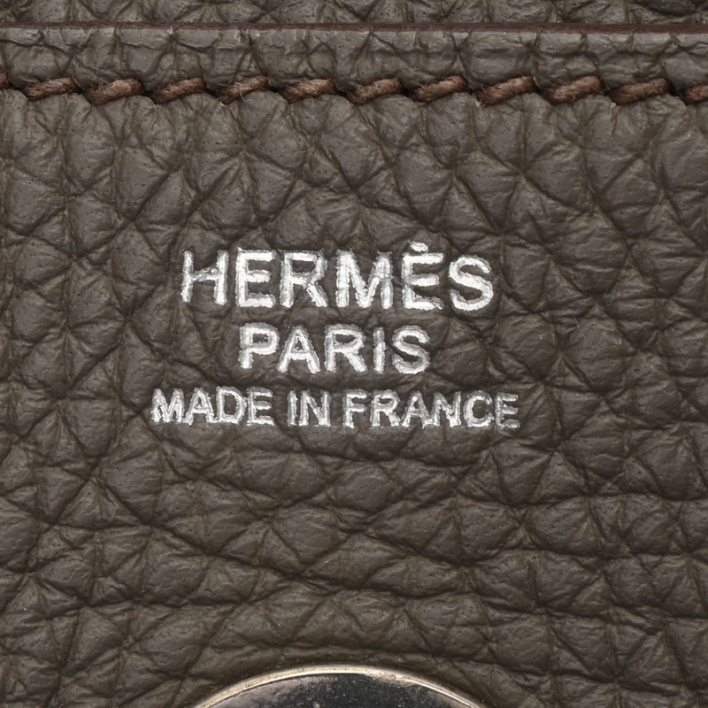 HERMES エルメス リンディ30 エタン パラジウム金具 □P刻印(2012年頃) レディース トリヨンクレマンス 2WAYバッグ ABランク 中古 銀蔵