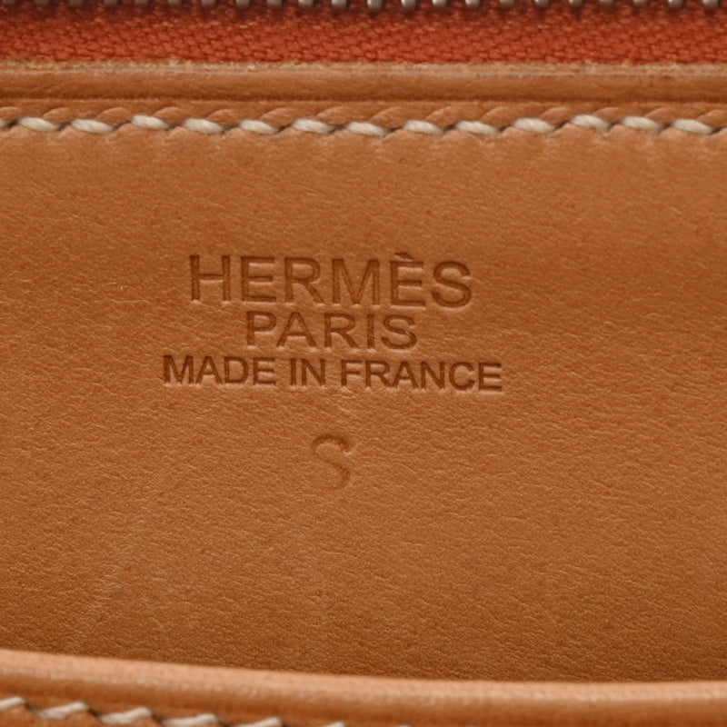 HERMES エルメス パリボンベイ ソルド品 ブリック パラジウム金具 □J刻印(2006年頃) レディース ヴァッシュリエージュ ハンドバッグ ABランク 中古 銀蔵