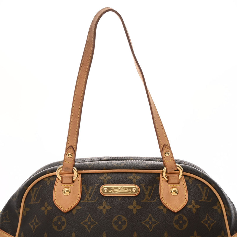 LOUIS VUITTON ルイヴィトン モノグラム モントルグイユ PM ブラウン M95565 レディース モノグラムキャンバス ハンドバッグ Bランク 中古 銀蔵