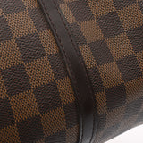 LOUIS VUITTON ルイヴィトン ダミエ パピヨンGM ブラウン N51303 レディース ダミエキャンバス ハンドバッグ Bランク 中古 銀蔵