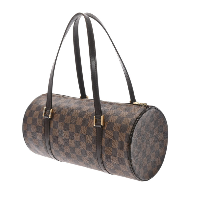 LOUIS VUITTON ルイヴィトン ダミエ パピヨンGM ブラウン N51303 レディース ダミエキャンバス ハンドバッグ Bランク 中古 銀蔵