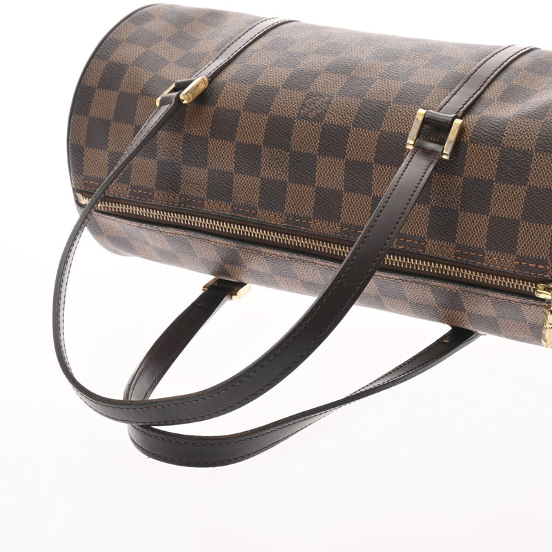 LOUIS VUITTON ルイヴィトン ダミエ パピヨンGM ブラウン N51303 レディース ダミエキャンバス ハンドバッグ Bランク 中古 銀蔵