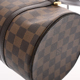 LOUIS VUITTON ルイヴィトン ダミエ パピヨンGM ブラウン N51303 レディース ダミエキャンバス ハンドバッグ Bランク 中古 銀蔵