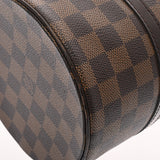 LOUIS VUITTON ルイヴィトン ダミエ パピヨンGM ブラウン N51303 レディース ダミエキャンバス ハンドバッグ Bランク 中古 銀蔵