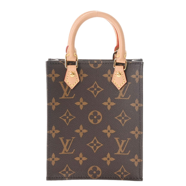 LOUIS VUITTON ルイヴィトン モノグラム プティットサックプラ ブラウン M81295 レディース モノグラムキャンバス ショルダーバッグ Aランク 中古 銀蔵