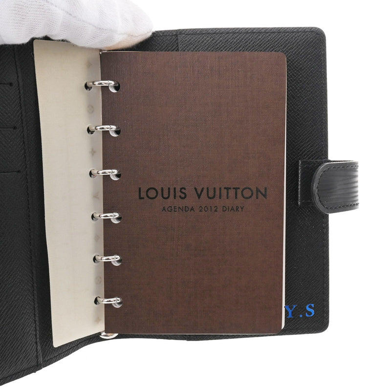 ショップ 【美品】LOUIS VUITTON ルイヴィトン エピ レザー 手帳 刻印