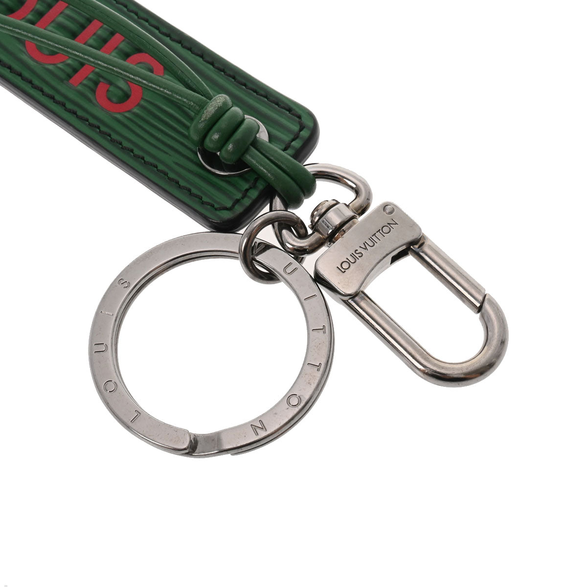 Louis Vuitton グリーン エピレザー 小銭入れ　キーホルダー付き Louis Vuitton グリーン エピレザー 小銭入れ キーホルダー付き Louis