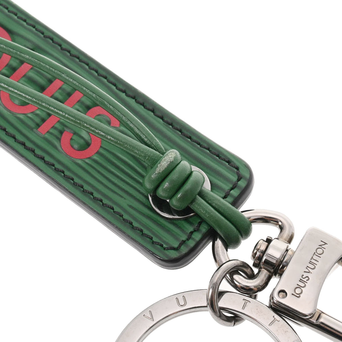 Louis Vuitton グリーン エピレザー 小銭入れ　キーホルダー付き Louis Vuitton グリーン エピレザー 小銭入れ キーホルダー付き Louis