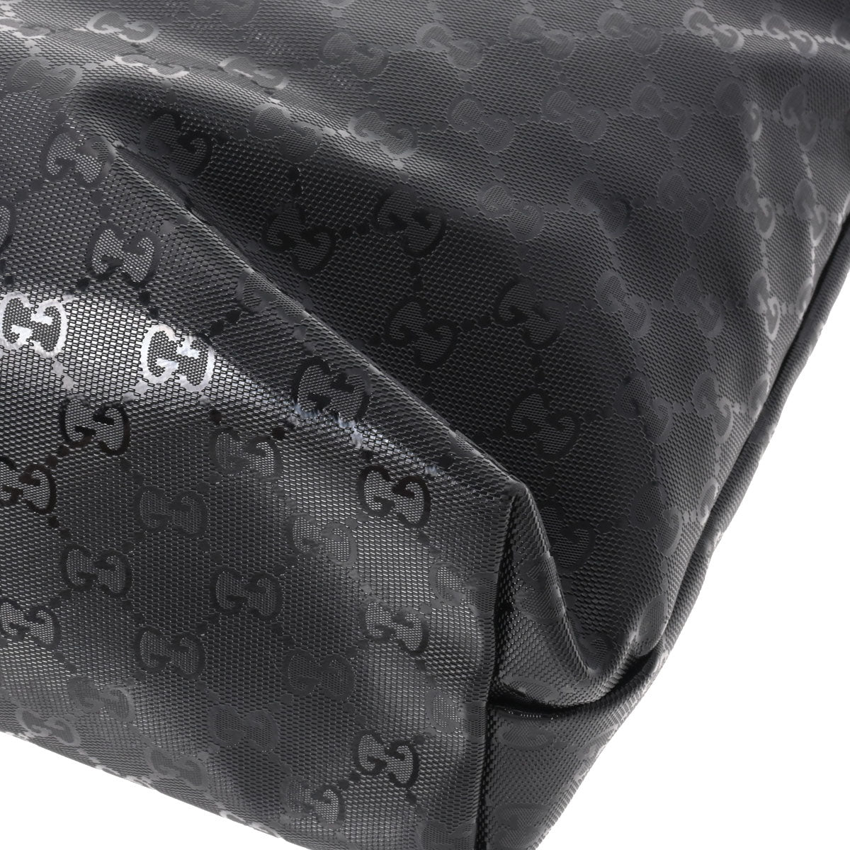 グッチGG柄 黒 レディース PVC トートバッグ 211137 GUCCI 中古 – 銀蔵