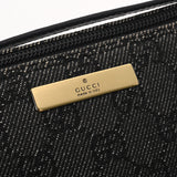 GUCCI グッチ ブラック ゴールド金具 07198 レディース キャンバス アクセサリーポーチ ABランク 中古 銀蔵