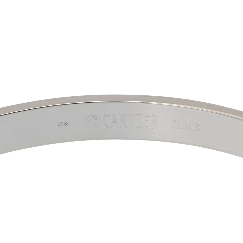 CARTIER カルティエ ラブブレスレット #18 レディース K18ホワイトゴールド ブレスレット Aランク 中古 銀蔵