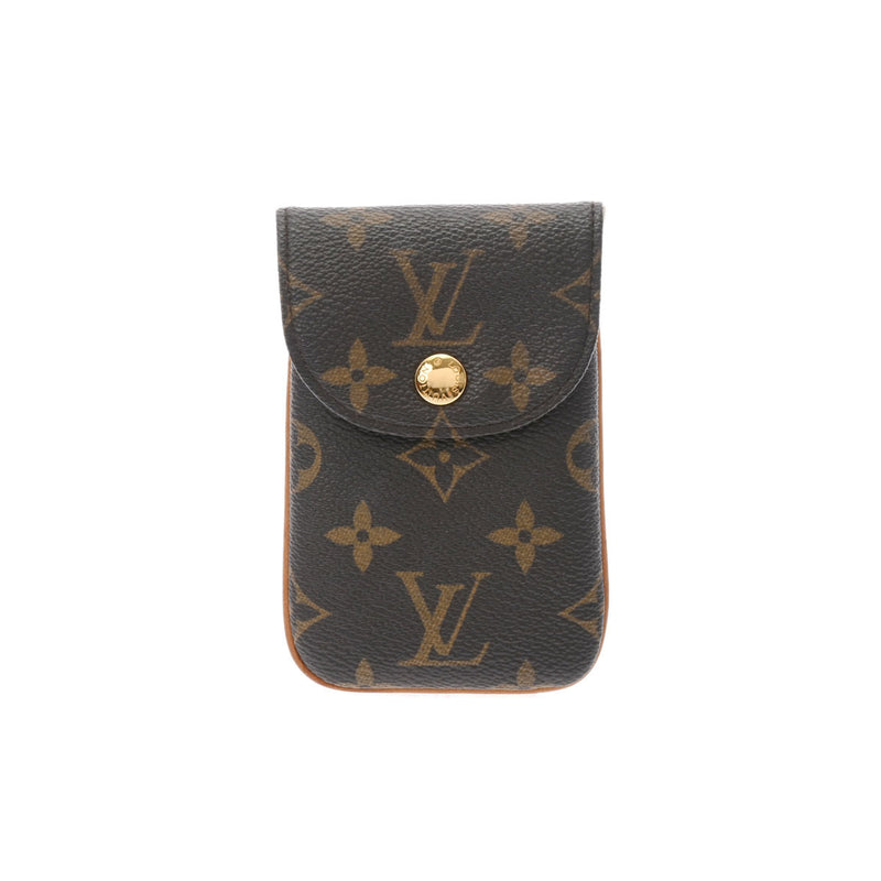 LOUIS VUITTON ルイヴィトン モノグラム エテュイ テレフォンヌMM ブラウン M66546 レディース モノグラムキャンバス ブランド小物 ABランク 中古 銀蔵