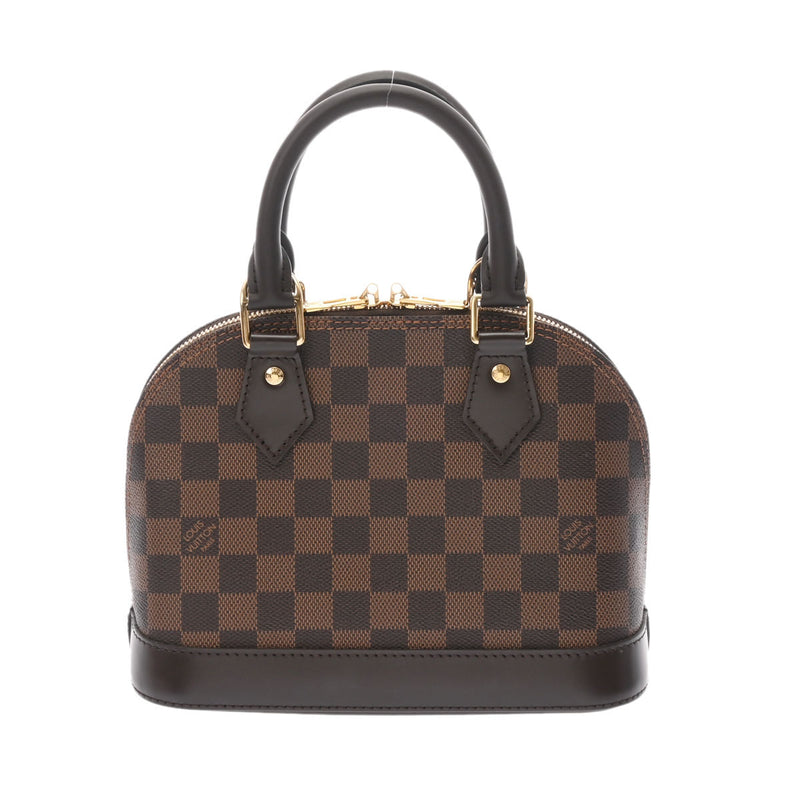 LOUIS VUITTON ルイヴィトン ダミエ アルマBB ブラウン N41221 レディース ダミエキャンバス 2WAYバッグ 新同 中古 銀蔵