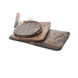 LOUIS VUITTON ルイヴィトン モノグラム ポシェットトリオ ブラウン/ベージュ M68756 レディース モノグラムジャイアントリバース ポーチ 未使用 銀蔵