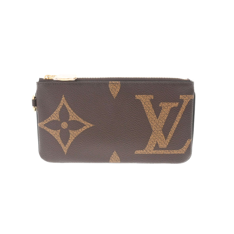 LOUIS VUITTON ルイヴィトン モノグラム ポシェットトリオ ブラウン/ベージュ M68756 レディース モノグラムジャイアントリバース ポーチ 未使用 銀蔵