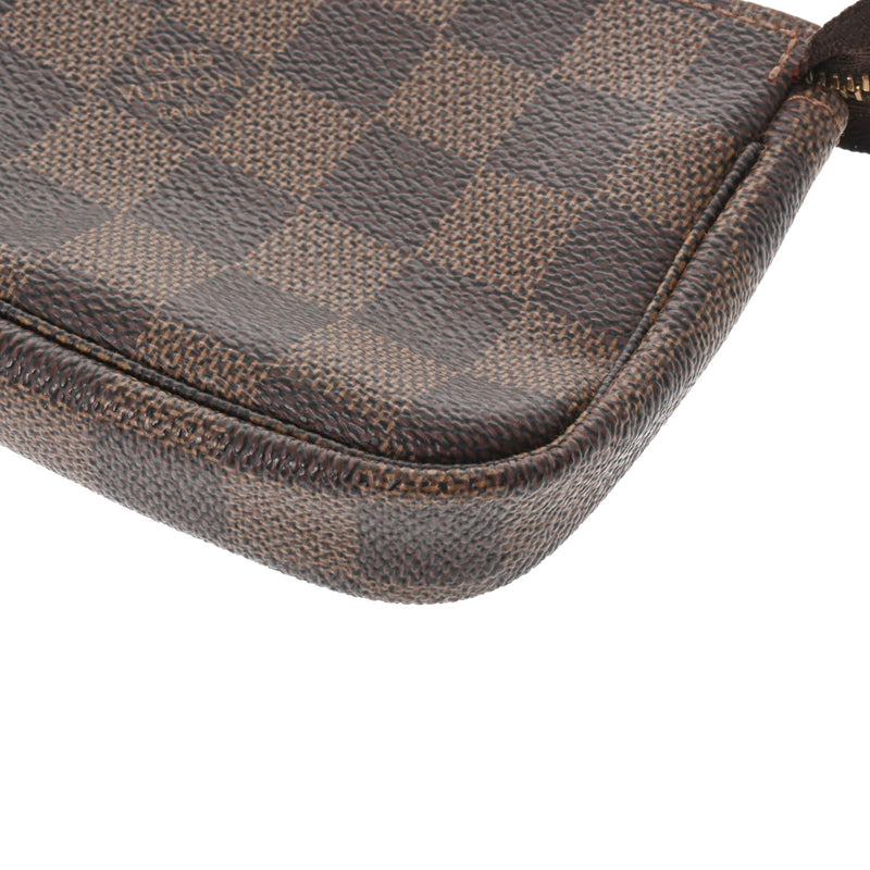 LOUIS VUITTON ルイヴィトン ダミエ ミニポシェット アクセソワール ブラウン N58009 レディース ダミエキャンバス アクセサリーポーチ ABランク 中古 銀蔵