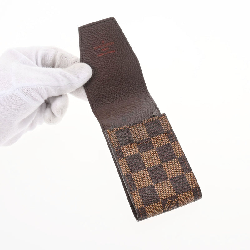 LOUIS VUITTON ルイヴィトン ダミエ シガレットケース ブラウン N63024 レディース ダミエキャンバス ブランド小物 ABランク 中古 銀蔵