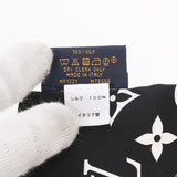 LOUIS VUITTON ルイヴィトン バンドー モノグラム コンフィデンシャル 黒/白 M78656 レディース シルク100％ スカーフ Aランク 中古 銀蔵