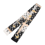 LOUIS VUITTON ルイヴィトン バンドー モノグラム コンフィデンシャル 黒/白 M78656 レディース シルク100％ スカーフ Aランク 中古 銀蔵