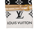 LOUIS VUITTON ルイヴィトン バンドー モノグラム コンフィデンシャル 黒/白 M78656 レディース シルク100％ スカーフ Aランク 中古 銀蔵