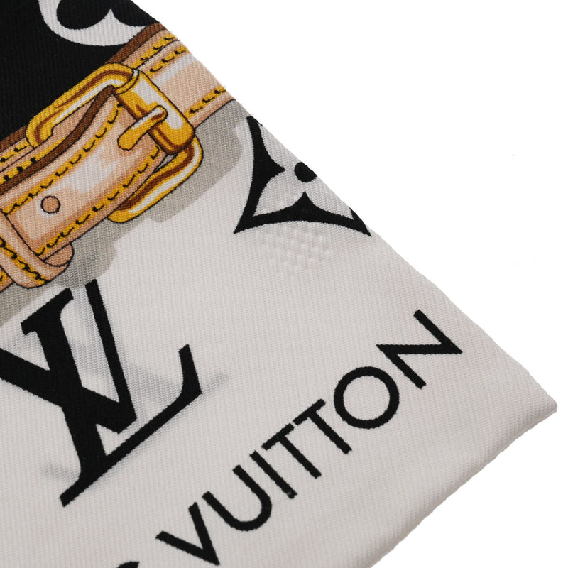 ルイヴィトンバンドー モノグラム コンフィデンシャル 黒/白 レディース シルク100％ スカーフ M78656 LOUIS VUITTON 中古 –  銀蔵オンライン