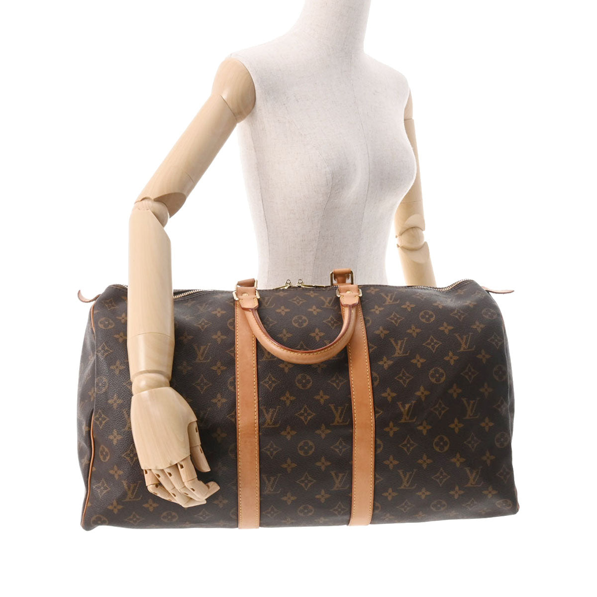 ルイヴィトンキーポル 50 14145 ブラウン レディース モノグラム