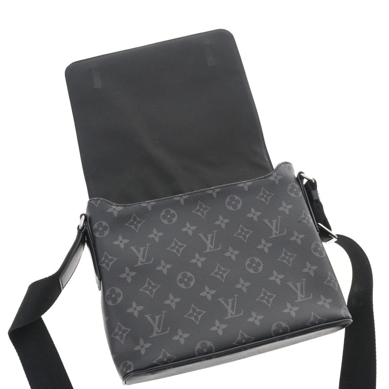 LOUIS VUITTON ルイヴィトン モノグラム エクリプス ディストリクトPM NM 黒/グレー M44000 メンズ モノグラムエクリプスキャンバス ショルダーバッグ Aランク 中古 銀蔵