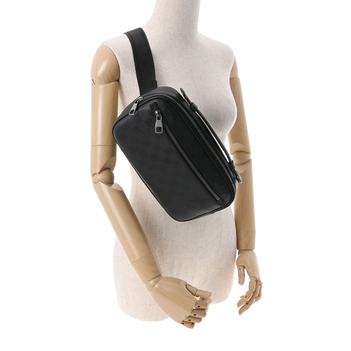 【美品】ルイヴィトン アンブレール N41288 ダミエアンフィニ ボディバッグ ルイヴィトンアンブレール 43035 オニキス メンズ トリヨンレザー