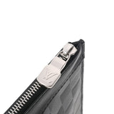 LOUIS VUITTON ルイヴィトン ダミエ アンフィニ  ポシェット・ディスカバリー 黒/グレー N60112 メンズ ダミエグラフィットキャンバス クラッチバッグ Aランク 中古 銀蔵