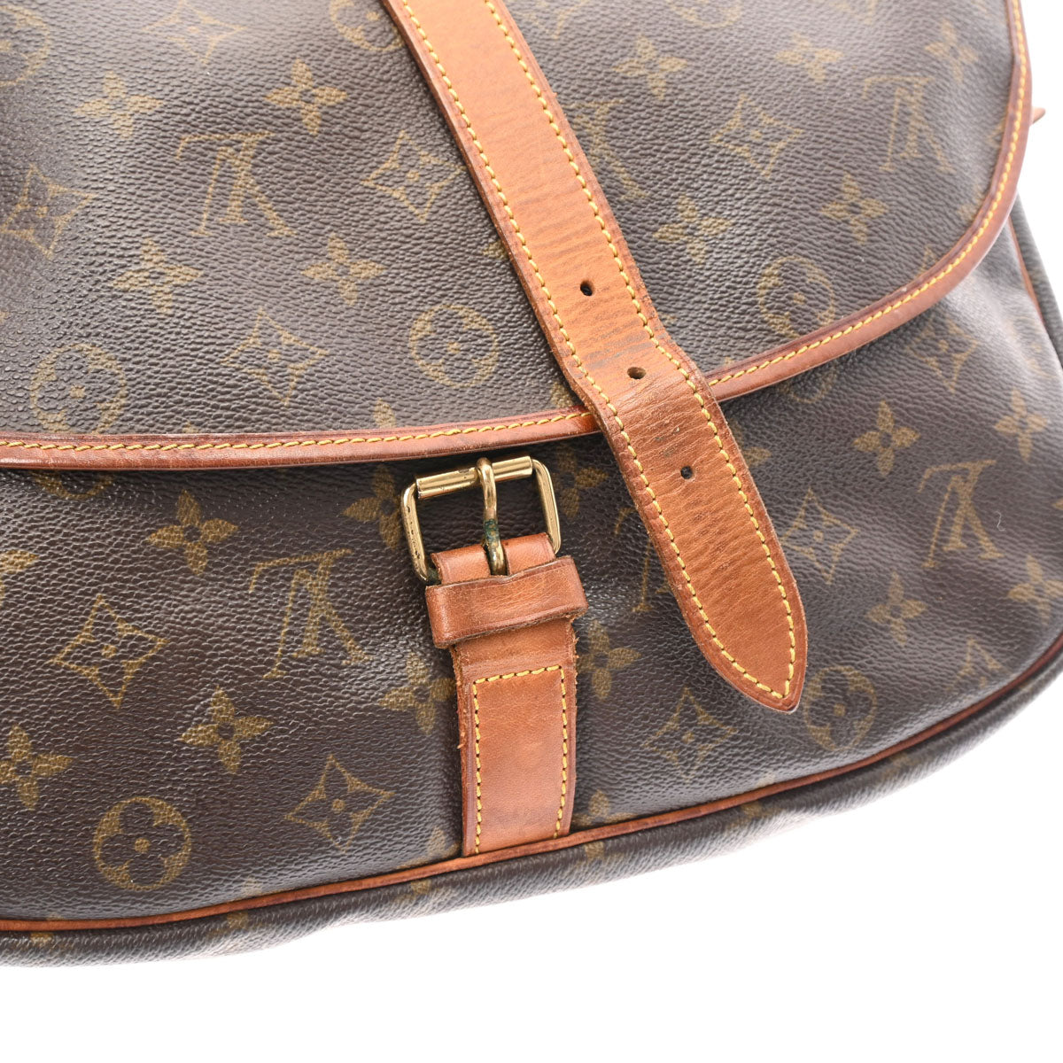 ルイヴィトンソミュール 35 14145 ブラウン レディース モノグラムキャンバス ショルダーバッグ M42254 LOUIS VUITTON 中古  – 銀蔵オンライン