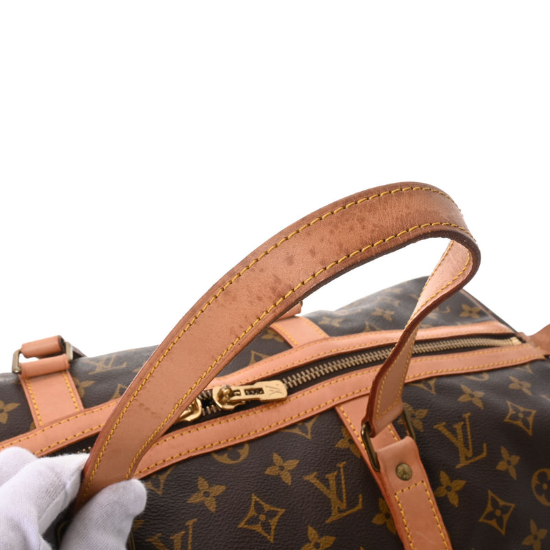 LOUIS VUITTON ルイヴィトン モノグラム サックスープル 45 ブラウン M41624 ユニセックス モノグラムキャンバス ボストンバッグ Bランク 中古 銀蔵