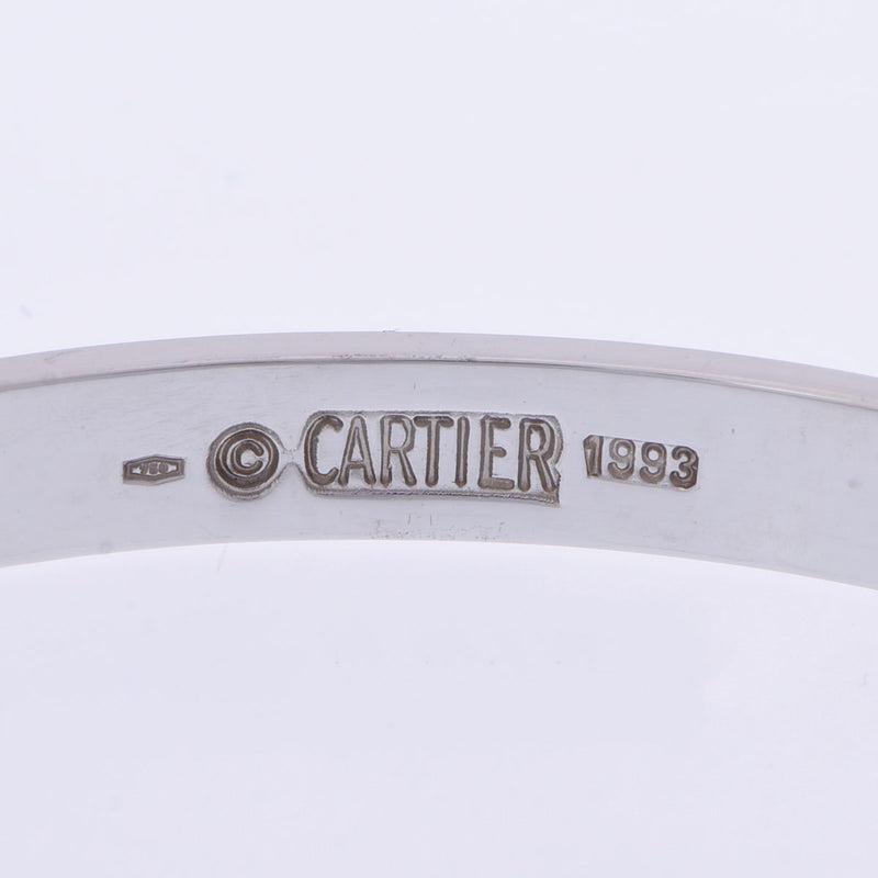 CARTIER カルティエ ラブブレスレット #18 レディース K18ホワイトゴールド ブレスレット Aランク 中古 銀蔵