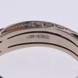 GIORGIO ARMANI ジョルジオアルマーニ ダイヤリング 9号 メンズ K18ホワイトゴールド リング・指輪 Aランク 中古 銀蔵