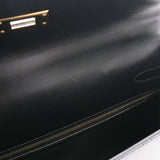 HERMES エルメス ケリー32 外縫い ブラック ゴールド金具 □D刻印(2000年頃) レディース ボックスカーフ 2WAYバッグ Aランク 中古 銀蔵