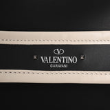 Valentino ヴァレンチノ 18年モデル 黒/白 シルバー金具 ユニセックス レザー トートバッグ Aランク 中古 銀蔵