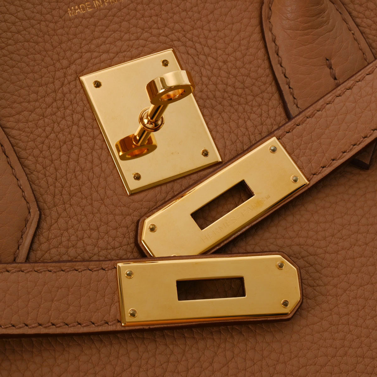 エルメスバーキン35 タバックキャメル ゴールド金具 □L刻印(2008年頃 