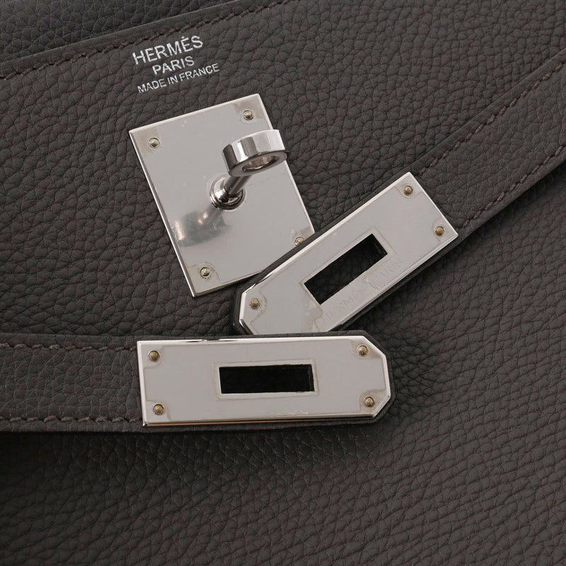 HERMES エルメス ケリー32 内縫い エタン シルバー金具 D刻印(2019年頃) レディース トゴ 2WAYバッグ Aランク 中古 銀蔵