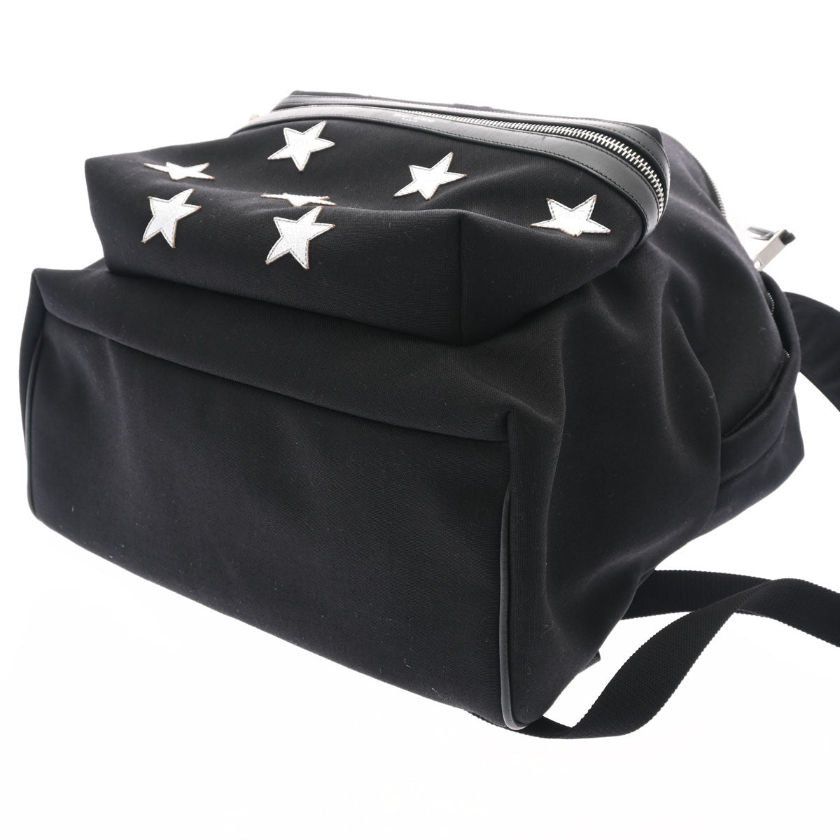 サンローランバックパック スター 黒 シルバー金具 レディース